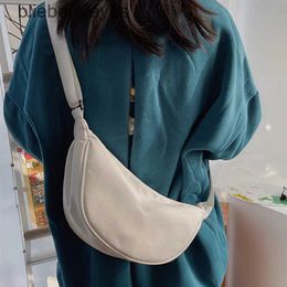 Schoudertassen Kleine Dumpling Tas voor Dames Grote capaciteit Nylon Crossbody All-match Halvemaan Boodschappentas Bolsa blieberryeyes