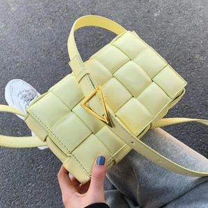 Shoulder Bags Small Weave Flap For Women 2024 Good Quality Fashion PU Leather Crossbody Bag Female Summer Handbags