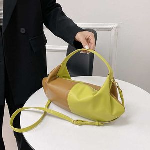 Schoudertassen lentepatchwork tas 2023 mode Koreaanse stijl handtassen voor vrouwen pu lederen casual ontwerp dame munt portemonnee 230309