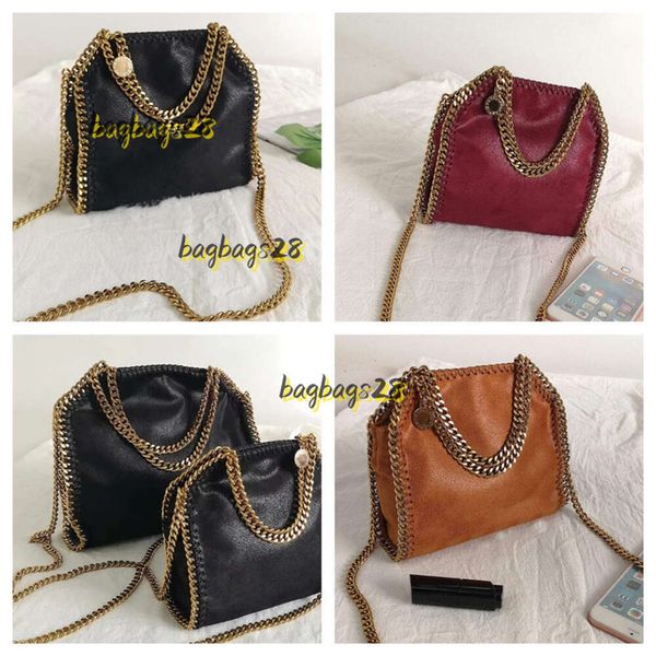 Bolsos de hombro Stella Mccartney Falabella Bolso grande de diseñador Bolsos de cadena de compras de lujo para mujer Cartera Mensajero Bolsos de cuero Bolsos de hombro de calidad Bolsos cruzados