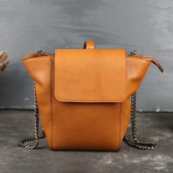 Bolsos de hombro estilo bolso de cuero vintage bolsos de mensajero para mujeres Mujeres embrague 2024 Crossbody