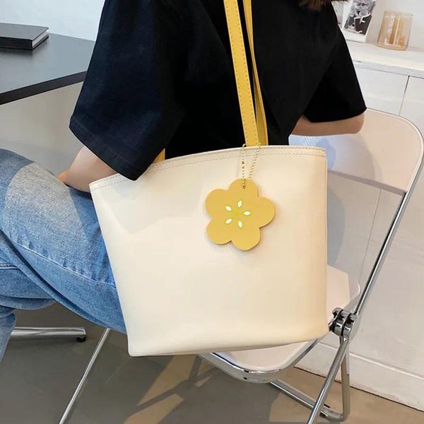 Sacs à bandouliers Tablette décontractée d'été pour femmes sac à main en cuir PU de haute qualité Big Shopper Hand Bag féminin de grande capacité Fleur