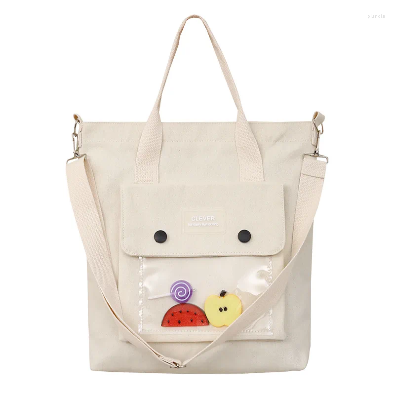 Shoulder Bags Summer Handbag Messenger Bag Single Large Capacity Canvas For Lovely Girls
