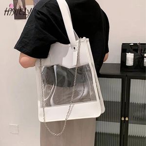 Sacs à bandouliers Sac transparent d'été Femelle PVC GRANDE CAPACE WILD-CAPACITÉ ONE-TOTE MESSENGER