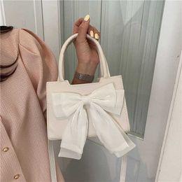 Sacs à bandoulière doux sac automne 2023 Trendyol élégant sacs à main pour femmes fête décontracté Bolso Mujer tout Match nœud papillon femme 230309