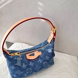 Schoudertassen de nieuwste denimstof super schattige lunchbox tas mode alles onderarm tas