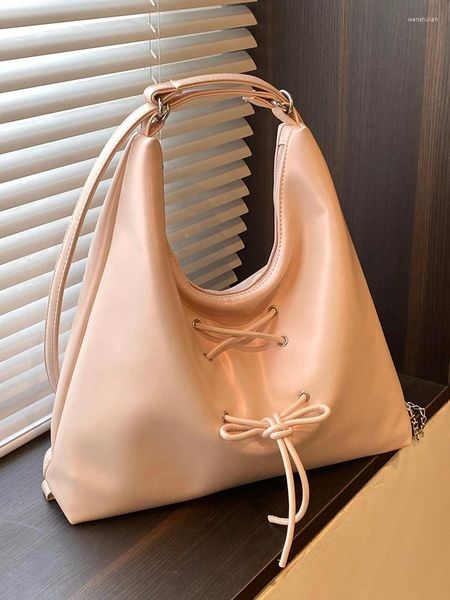 Bolsos de hombro con lazo pequeño para mujer 2024 Y2K bolsos y monederos de moda para mujer bolso cruzado lindo para mujer