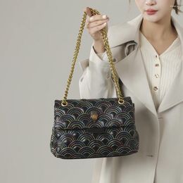 Sacs à bandoulière Top femmes sac en métal fil coloré couture sac à main mode chaîne rétro concepteur bandoulière poignée