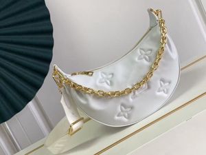 Schoudertassen totes aks 2022ss cruiseleer ring maantas dames zadel ronde riem ketting schouder ontwerper luxe handtas vrouwen kruistassen sacoche