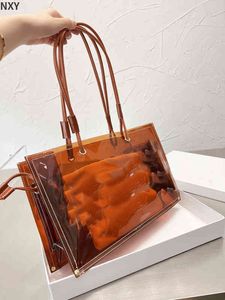 Sacs à bandoulière sac fourre-tout transparent pour femmes sacs à main de créateur de plage d'été sacs à bandoulière en gelée sac à main décontracté 220624