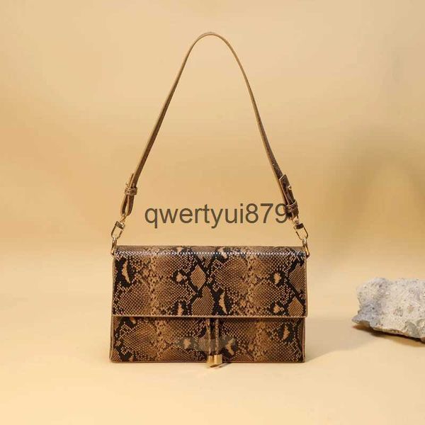 Sacs à bandoulière sous les bras pour femmes Designer de luxe et sac à main 2023 Nouveau PU en matériau en relief Crocodile Snake Print Vintage Bagqwertyui879