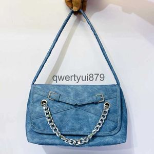 Bolsos de hombro Vintage Soulder para mujeres Diseñador de lujo Andbag y monedero 2023 Nuevo en PU Criss-Cross Cain Decoración Pequeño Bagqwertyui879