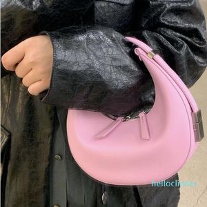 Schoudertassen vintage vrouwen tas PU lederen eenvoudige effen kleur dame handtas ontwerper oksel meisjes winkelen tas