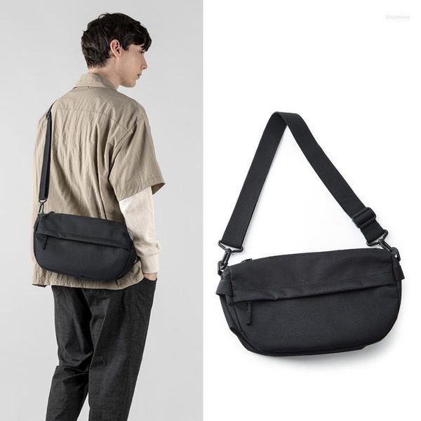 Sacs à bandouliers étanches en nylon petit sac à glissière hommes simples toile sauvage décontractée oxford messager sports