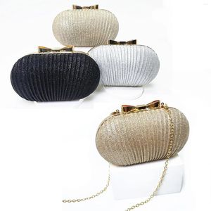 Schoudertassen bruids bruids vrouwen avondtas ketting handtassen elegante strass clutch ei vorm cluth portemonnees