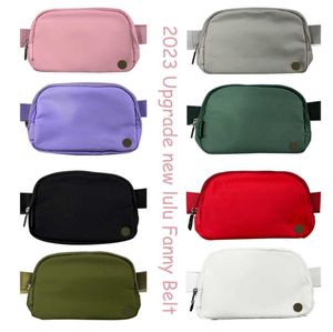 Sacs à bandoulière en gros Yoga Véritable ceinture lulu poitrine polaire sac Luxurys Designers femme plein air sport Nylon Waistpacks voyage femmes hommes Laine tendance de la mode 62ess