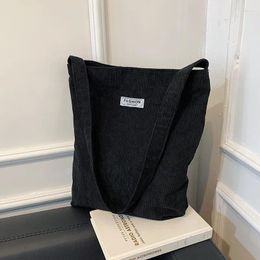 Schoudertassen vrouw canvas tas casual opvouwbare handag voor vrouwen 2024 modeverwandeling grote capaciteit herbruikbare dames shopper