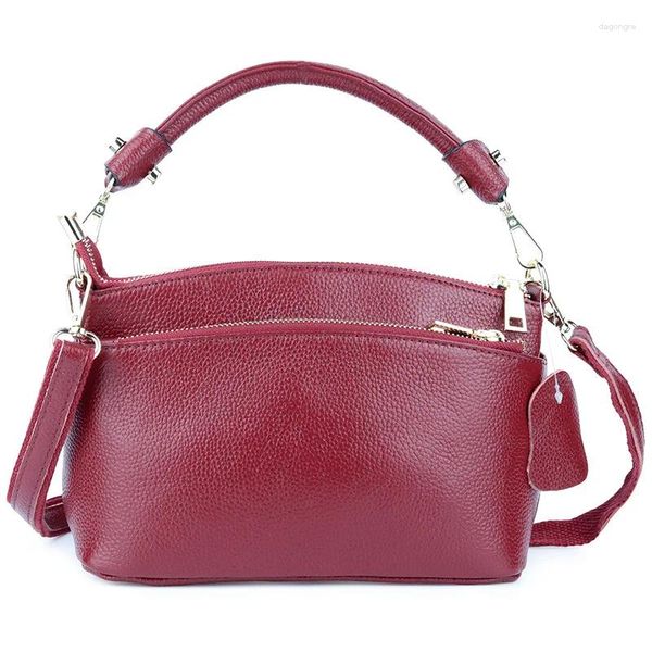 Bolsos de hombro Bolso de mujer Monederos de cuero de vaca genuino Bolsos elegantes Bolsos cruzados para diseñador Mensajero de lujo