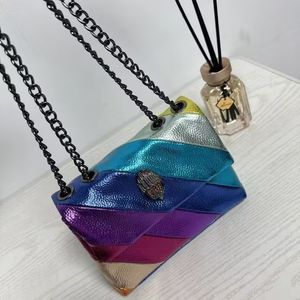 Sacs à bandoulière Sacs pour femmes Kurt Geiger London Mini PUl Leather Rainbow Cross Body Bag and Purse Luxury Shoulder Bag Small Messenger Bag chaîne hobo sac à main sac à dos