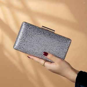 Schoudertassen Vrouwen Kralen Clutch Bag Strass Kristal Portemonnee Avondfeest Handtas Voor Bruiloft Cocktail Prom Bling Luxe Sac