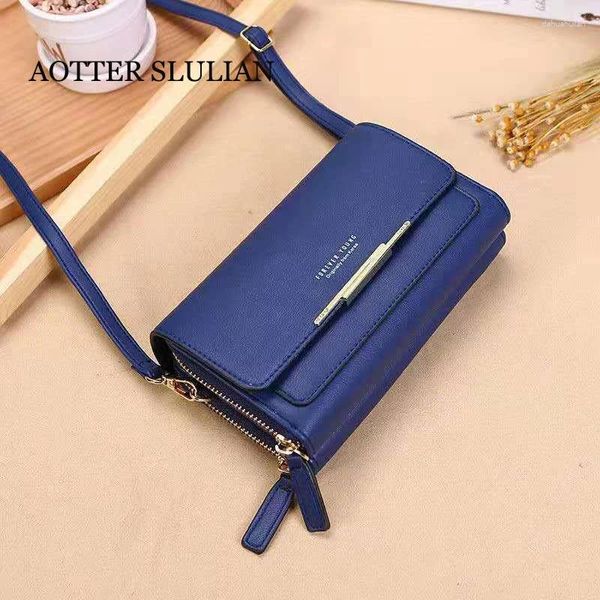 Sacs à bandouliers Femmes Blue Sac Simple Style Small Square Messenger 2024 Luxury Designer Handbags Trend Girls Purse Bolsa Feminina