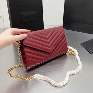 Schoudertassen vrouwen designer tassen crossbody messenger klassiek hoogwaardige handtas caviar ketting envelop lederen dame portemonnee 211104