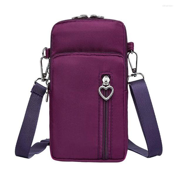 Bolsos de Hombro Mujer Viaje Diario Correa Ajustable Gran Capacidad Tela Oxford Regalo Mini Mensajero Monedero Bolso Cruzado para teléfono Impermeable