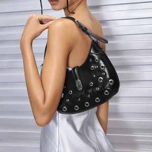 Bolsos de hombro Bag Fashion Bag Gothic Tosco de la parte superior de la parte superior de la cabeza de moda