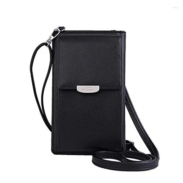 Bolsos de hombro Mujeres Niñas PU Cuero Crossbody Teléfono Bolsa Titular de la tarjeta para el caso Monedero Monedero