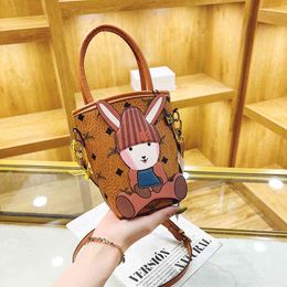 Sacs à bandoulière femmes sac à main bandoulière designer de luxe portefeuille en cuir Fashion Cartoon Old Flower Bucket Bag 220915
