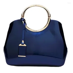 Bolsos de hombro Bolso de mujer Piel clara Bolso individual Novia Estilo europeo y americano Lado brillante Mujer