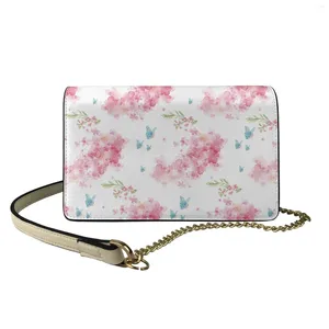 Schoudertassen Dames Handtas Luxe Messenger Bag Gebroken Bloemen Stijl PU Leer Mode Dames Crossbody Vrouwelijke Bolsas