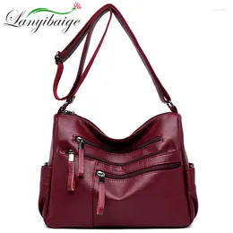 Schoudertassen Dames Hoge kwaliteit Dubbele ritssluiting Luxe handtassen voor 2024 Designer Bolso Mujer Sac Main Femme