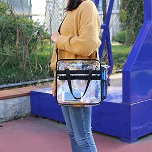 Bolsas de hombro Mujeres Bag Bag Transparent Crossbody Bags PVC Clear Wating Travel Shopping Almacenamiento EmbragueBreyBerryEyes