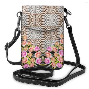 Sacs à bandoulières Femmes Mini Small Square Pack Sac Mode Floral Designer Messager Messager Crossbody Purse Mobile Phone Mobile Phone Hands