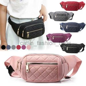 Sacs à bandoulière Femmes Plaid Taille Sac Femme Oxford Ceinture Étanche Designer Bandoulière Ch Dames Mode Fanny Pack Banane Hip Pursecatlin_fashion_bags