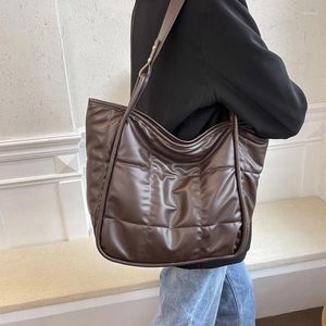 Sacs à bandouliers Sac pour femmes grande capacité Casual Tote Designer Shopper Handbags for Women Vintage Pu Leather Soft Winter Woman