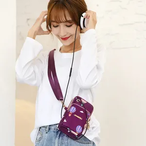 Bolsos de hombro Bag Femenino Crossbody Telephed Sports Pack Fashion Messenger cero Packs mini monedero de monedas impermeables