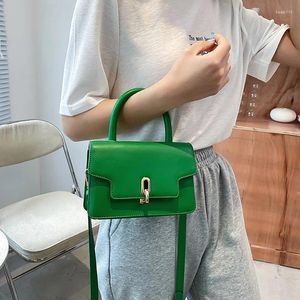 Sacs à bandouliers Small Pu Leather Pu Cuir Crossbody Saledies Green Handbags 2024 Femme Tote de luxe