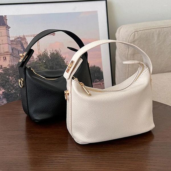 Sacs à bandoulière en cuir PU pour femmes, fourre-tout pour téléphone portable, sacs à main à poignée supérieure, fermeture à glissière sous les bras