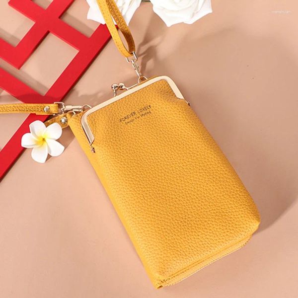 Sacs à bandouliers Femmes portefeuille portable portable Big Card Carte Fashion Small Crossbody Messenger STAPS LONG MINI MATTE Cuir Mands sac à main