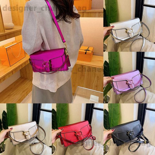 Bolsos de hombro Mujeres Y2K Bolsa Crossbody Bolsas Diseñador Monedero Bolso Color brillante Cuero Pequeño cuadrado Messenger Bag Top Handle Bolsas de hombro 230615 T240301