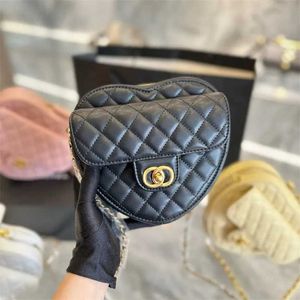 Schoudertassen dames mode maan koppeling hartzakken luxe ontwerper echte lederen portemonnees handtassen handtassen kruis lichaam bakken ketting schouder flap zadeltas