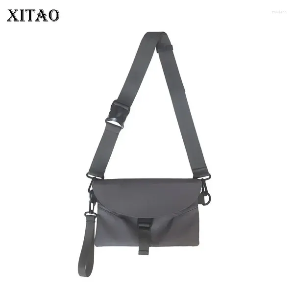 Sacs à bandoulières Xitao Fashion Fashion Splicing Wide Strap 20241 Casual All-Match Messenger Bag Tissu JL0022