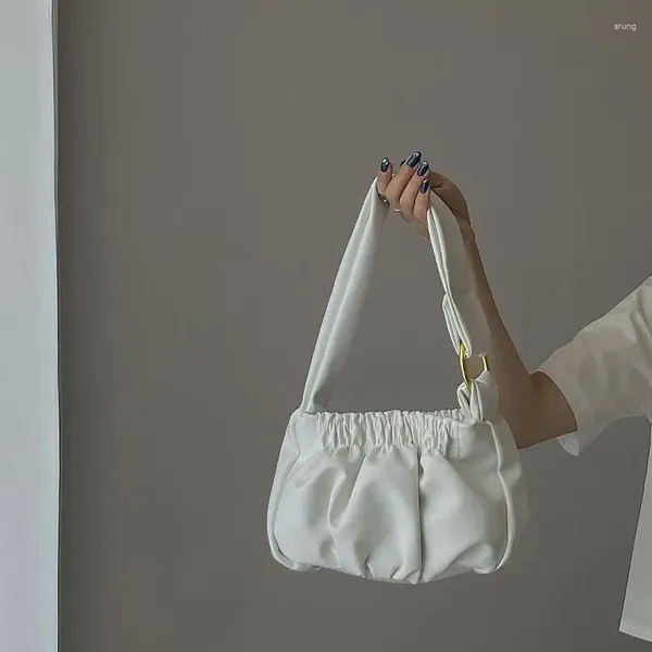 Sacs à bandouliers Yunduo Bag Style pour femmes au printemps et à l'été 2024 Pollé de banlieue en froissé