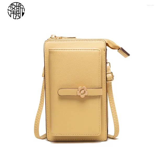 Sacs à bandoulins Zenos Color Color Crossbody Phone Phone Purse avec un sac de poche à écran tactile pour femme