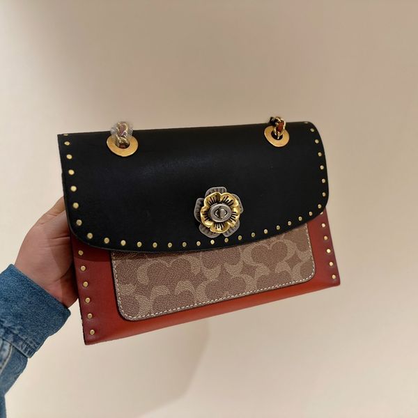 Bolsos de hombro bolsas de diseñador bolsas de billetera para la billetera mujer imitación de marca clásica costura de letras de cuero suave cena