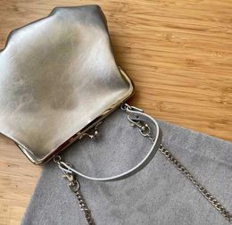 Schouder crossbody tassen geklemd knoedel zilveren wikkel portemonnee ontwerper schouderkoppelingsriem mode enkele boodschappers portemonnees 220712