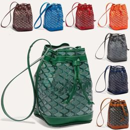 Bolso de diseño de hombro con cubo con cordón cubierto de bolsillo de cuero de cuero de moda para mujer bolso de color para la billetera para mujer