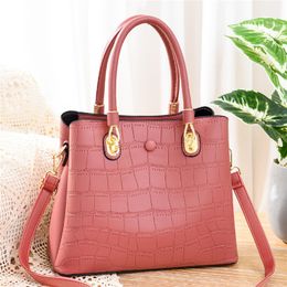 Sacs à main à bandoulière Femmes Designers Sacs fourre-tout Sacs à main Mode Sac Treillis Bandoulière Sac à main Casual Pack 6 couleurs PU Cuir Femme Shopping Purse